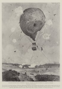 I recenti esperimenti con palloni militari in Germania, fanteria e artiglieria che sparano a un pallone a Interbogk da Henry Charles Seppings Wright